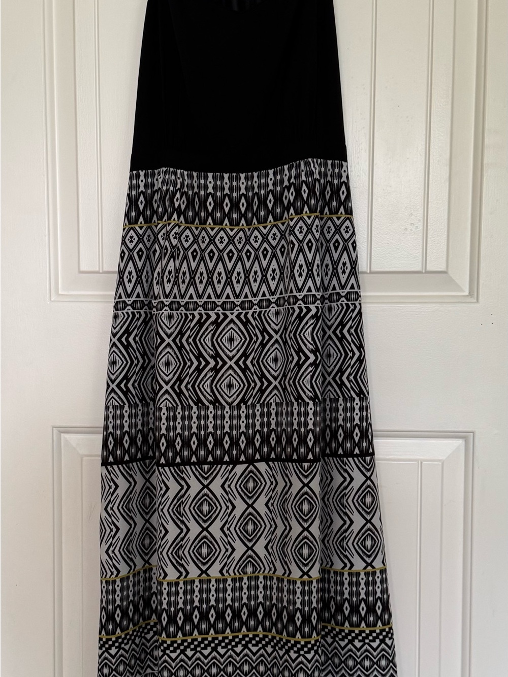 JCrew Black & White Geo Print Maxi Skirt